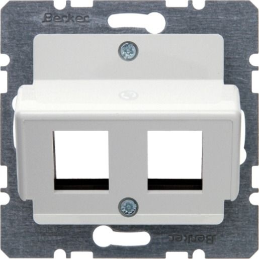 Berker ZENTRALPL. F. MODULAR JACKS / BERKER 146409 PW GLÄNZEND 146409