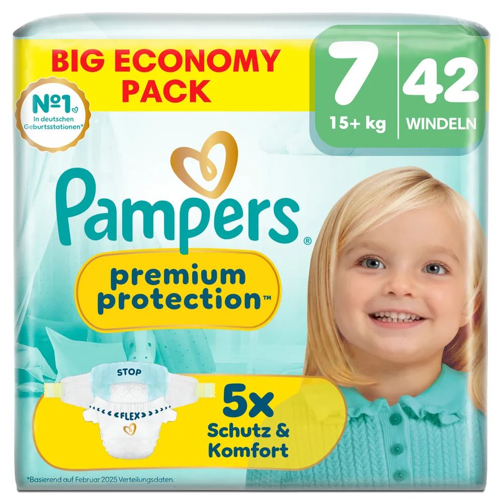 Pampers Premium Protection Gr.7 Extra Large 15+kg Big 