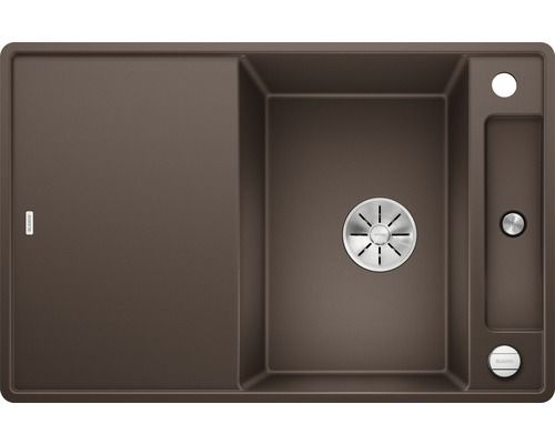 Blanco AXIA III  45S-F mit Glas-Schneidbrett cafe
