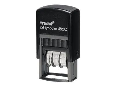 TRODAT Printy 4850/L1 - Stempel - Selbstfärbend - Zweifarbig (Blau, Rot)