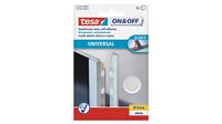 Tesa On & Off - Montagekleber - 1,6 cm Durchmesser - weiß - nicht permanent (Packung mit 8)