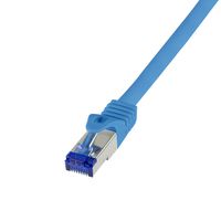LogiLink C6A016S - Patchkabel Ultraflex Cat.7-Rohkabel S/FTP blau 0.25 m - Netzwerk - CAT 7 cable/RJ45 plug