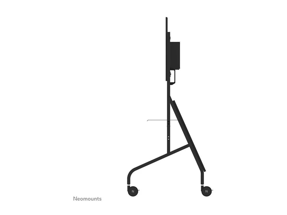 Neomounts FL50-575BL1 - Wagen - robust - für Displayständer - Bodenständer - verriegelbar - Stahl - Schwarz - Bildschirmgröße: 178.1-301.4 cm (65"-110")