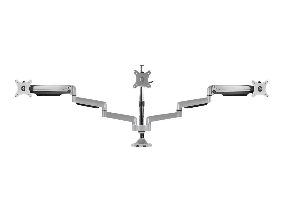 ICY BOX IB-MS505-TI - Befestigungskit - für 3 Monitore - Aluminium - Schwarz, Silber - Bildschirmgröße: bis zu 81,3 cm (bis zu 32 Zoll)