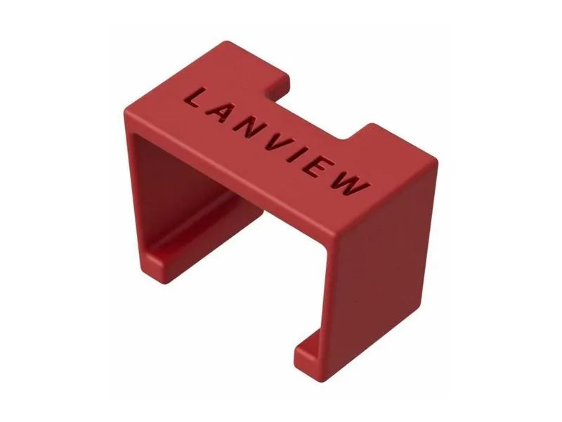 Lanview LVT-SC-R - Farbcodierungsclip - Rot - Kunststoff - Cat6a - 10 mm - 5 mm