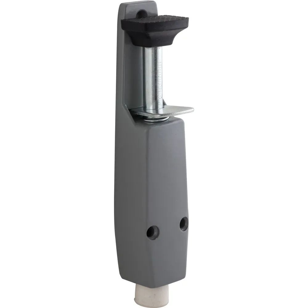 DENI Türfeststeller 3834 Hub 30 mm, 40x190 mm, Zinkdruckguss silberfärbig
