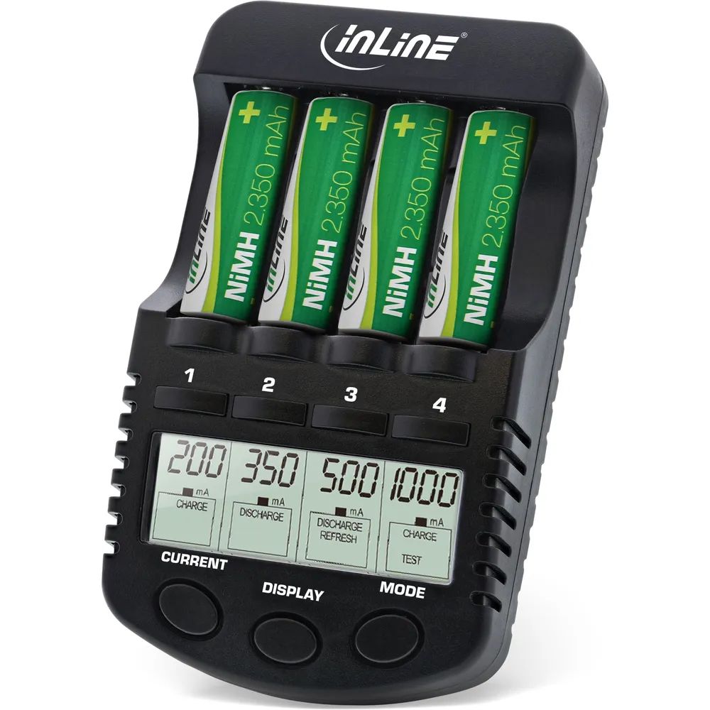 InLine Ladegerät NiCd+NiMH AA und AAA