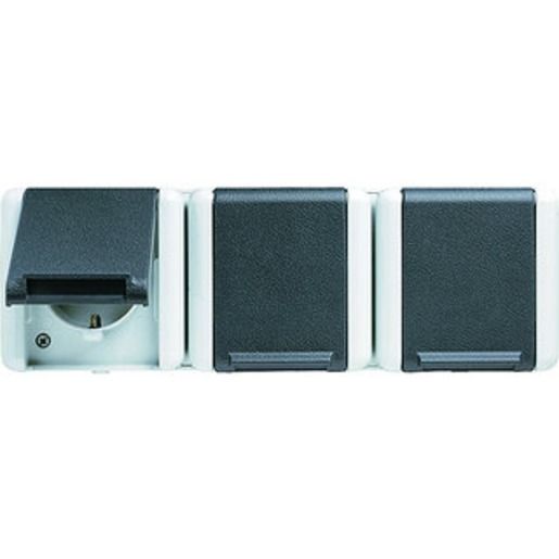 Jung AP-SSTD 3-FACH WAAGRECHT IP44 / JUNG 8230 W 8230W