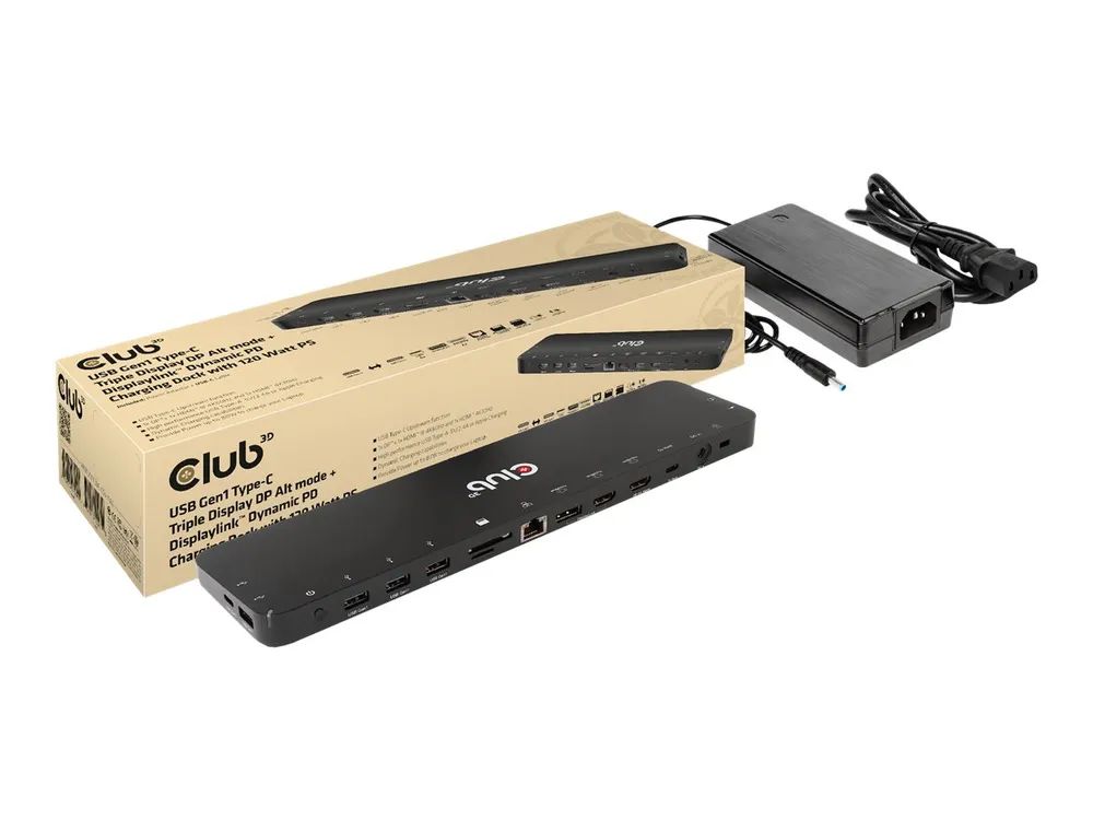 Club 3D Dockingstation - USB-C - 2 x HDMI, DP
