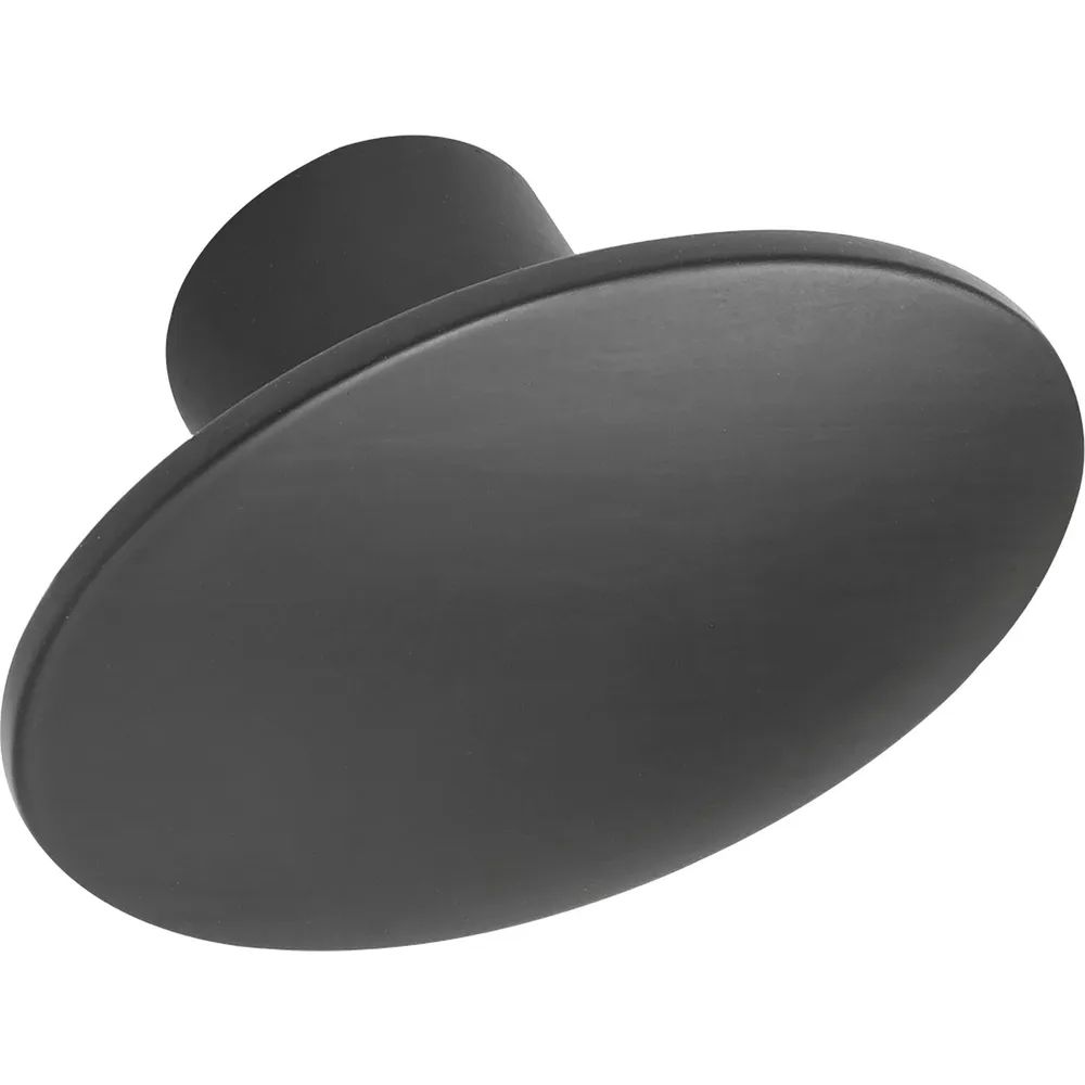 Furnipart Möbelknopf Dome 50x36 mm, Zinkdruckguss schwarz matt