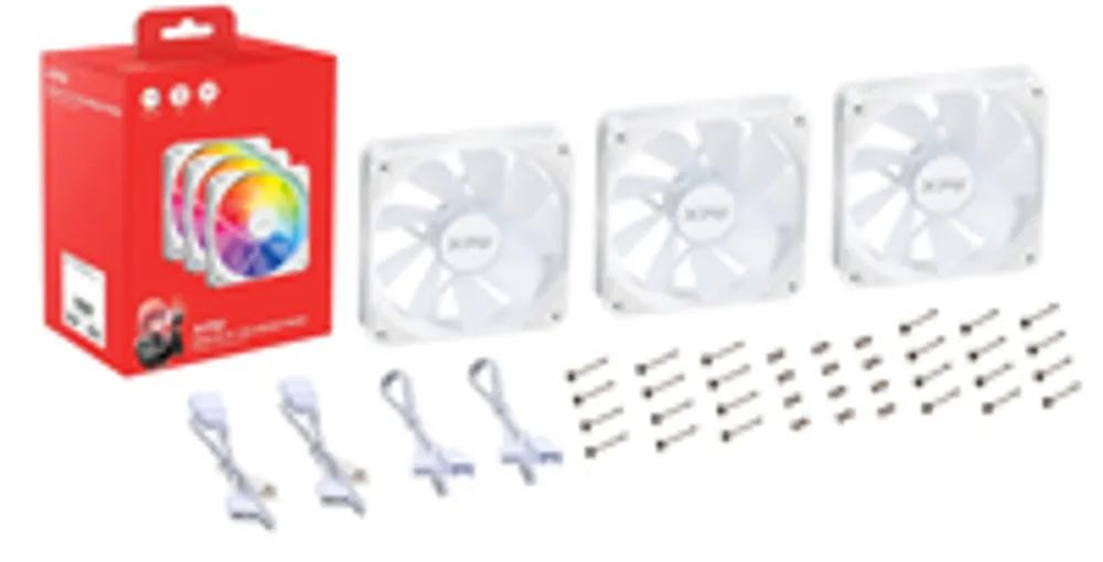 ADATA Lüfter Vento R 120 120mm ARGB PWM Fan 3er weiß retail - 1.650 rpm