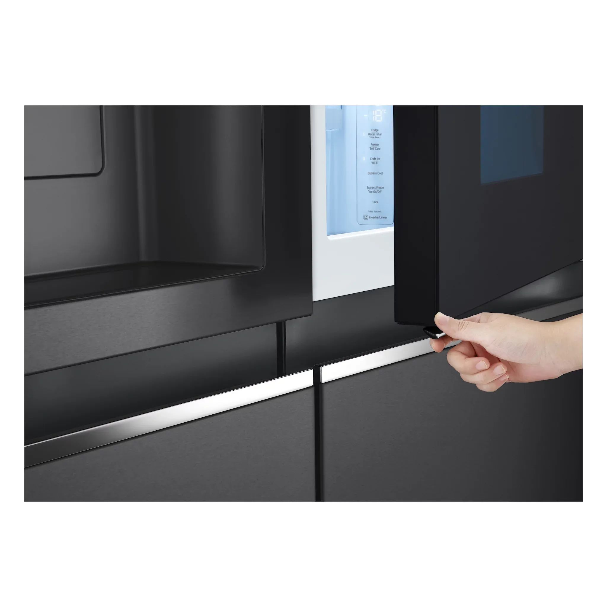LG Electronics GSXV90MCDE Side-by-Side - Matte Black, 635L
