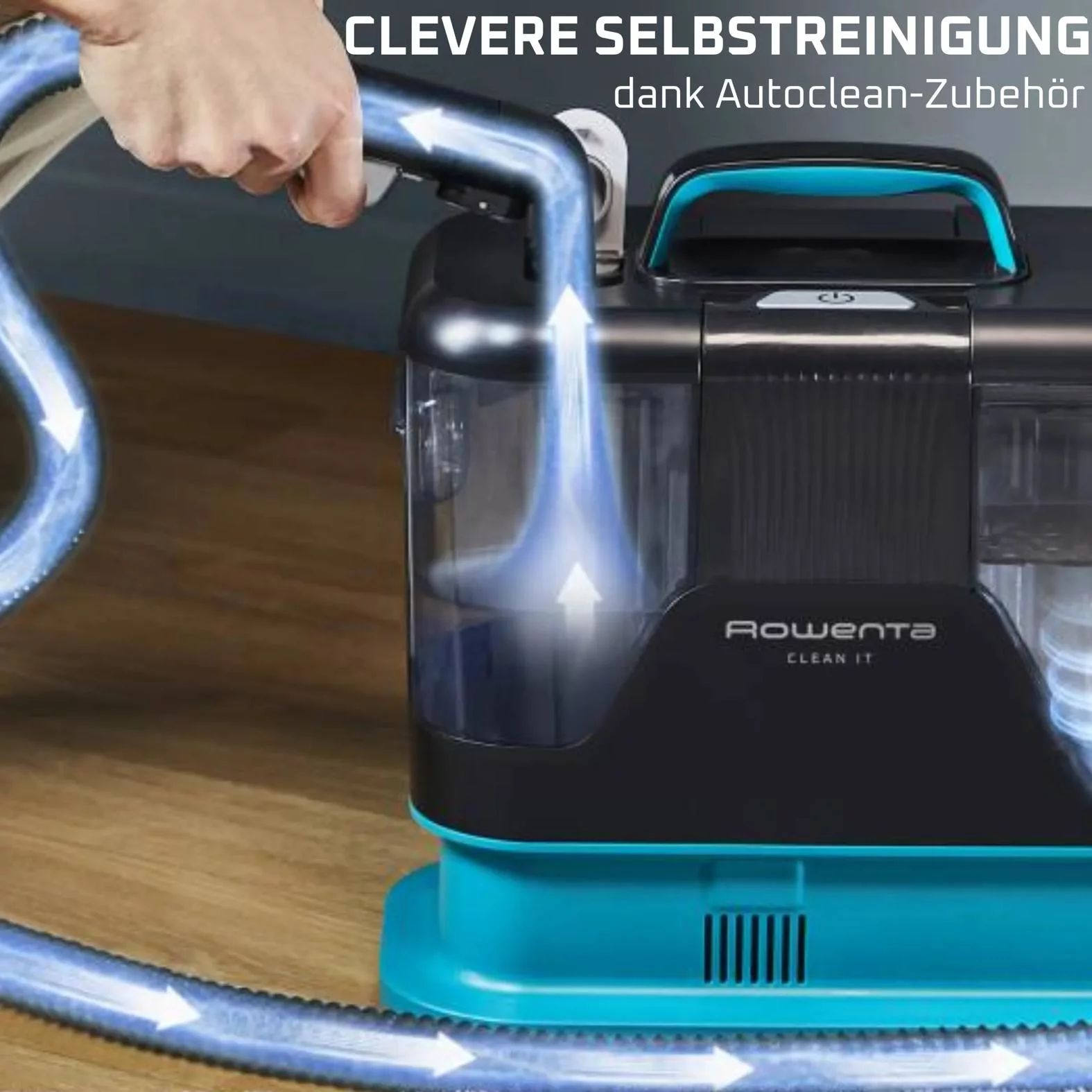 Rowenta IN5020 Fleckenreiniger Clean It inkl. Zubehör - GRÜN/SCHWARZ