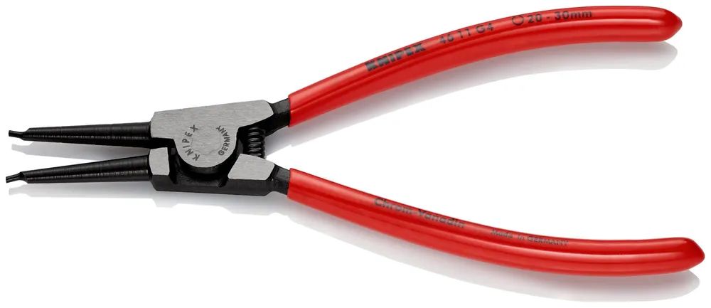 KNIPEX Sicherungsringzange für Greifringe auf Wellen mit Kunststoff überzogen schwarz atramentiert 180 mm