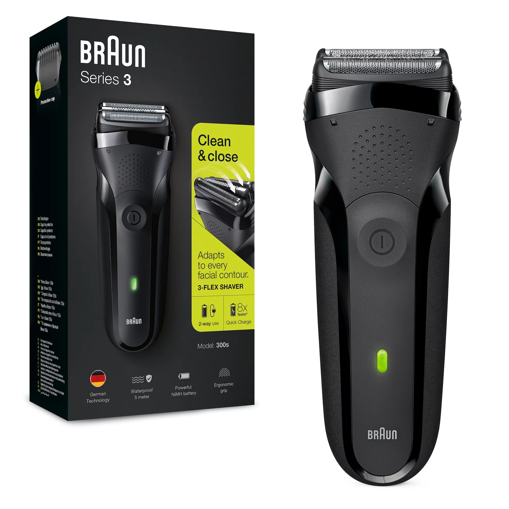 Braun Series 3 - 300s, Schwarz