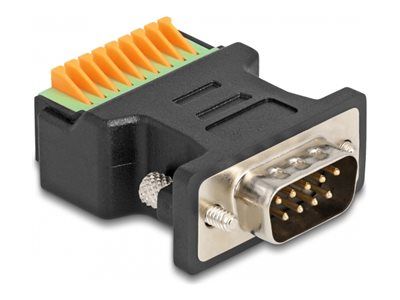 Delock Serieller Adapter - 9-poliger Anschlussblock zu DB-9 (M)