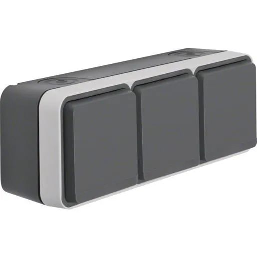 Hager STECKDOSE SCHUKO 3FACH WAAGER. / HAGERS WNC143