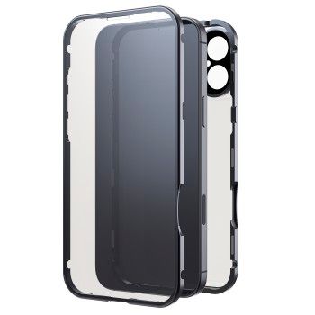 Black Rock Cover "360° Glass" für Apple iPhone 16 Plus, Schwarz