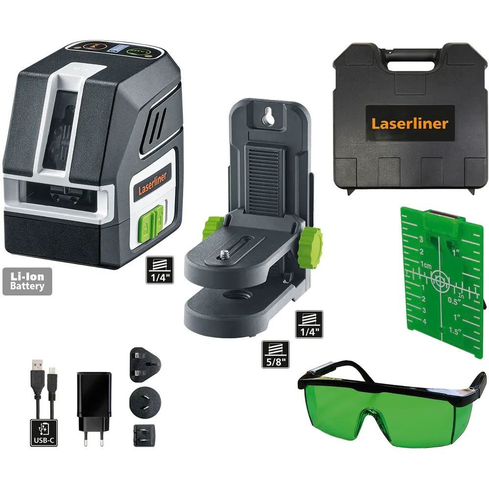 LASERLINER Kreuzlinienlaser PocketCross 2G 3,7 V 3,6 Ah (IEC) Li-Ion