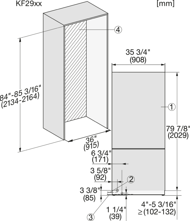 Miele Einbau-Kühlschrank KF 2902 Vi RH