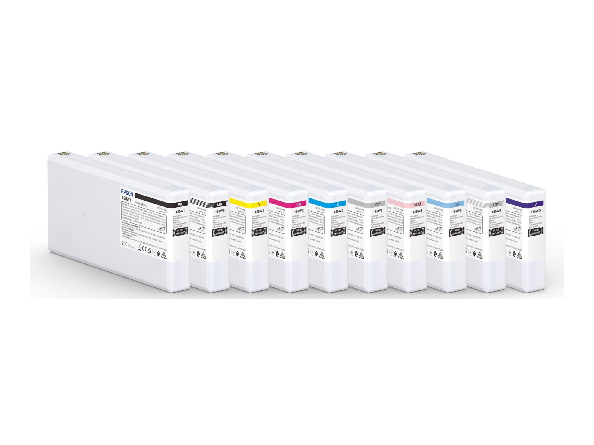 Epson T55W9 - 200 ml - Hellgrau - original - Tintenpatrone