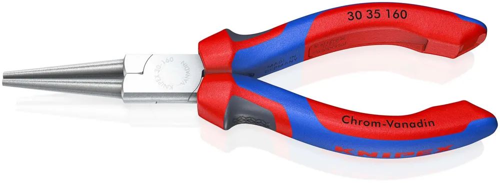 KNIPEX Langbeckzange mit Comfort-Griffen verchromt 160 mm