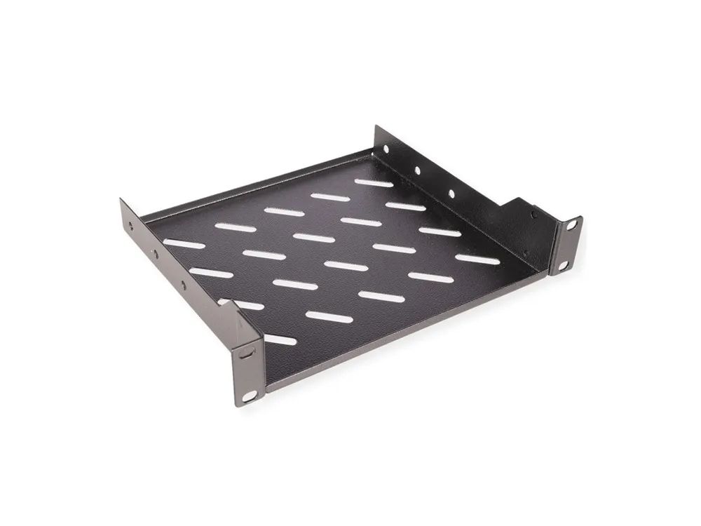 ROLINE Rack - Regal - Tiefe 200 mm - RAL 9005, Jet Black - 1U - 25.4 cm (10")
