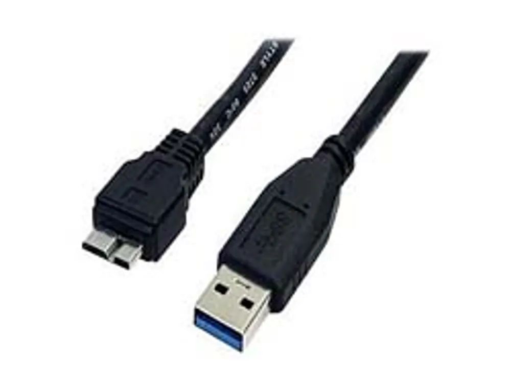 StarTech.com 0,5m USB 3.0 A auf Micro B Kabel - St/St - Schwarz - 50cm SuperSpeed USB 3.0 Anschlusskabel - Stecker / Stecker - USB-Kabel - Micro-USB Typ B (M)
