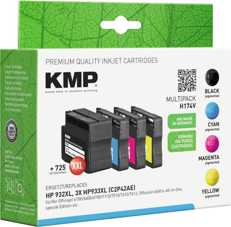 KMP Tintenpatrone H174V OEM HP 932XL/933XL