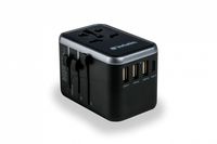 Verbatim UTA-04 - Netzteil - Universal - 61 Watt - 3 A - QC 3.0, PD 3.0 - 5 Ausgabeanschlussstellen (2 x USB-C, 3 x USB Typ A)