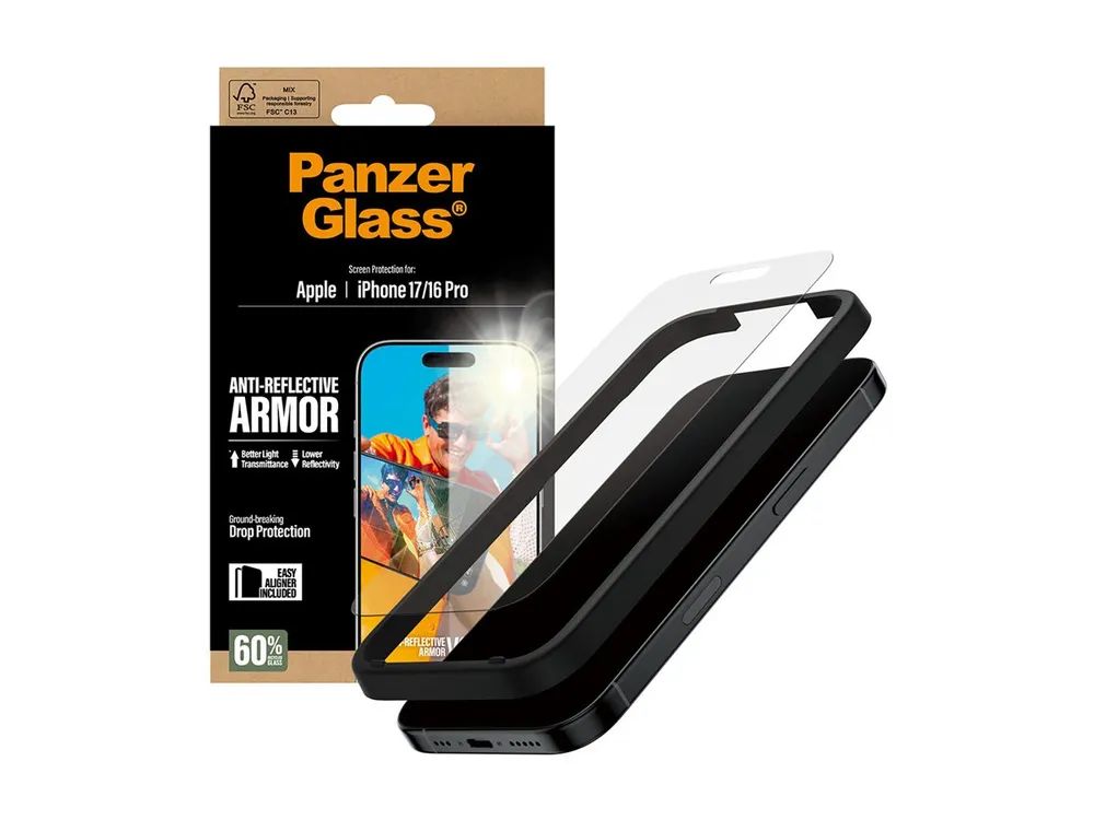 PanzerGlass Anti-Reflective Armor Screen Protector iPhone 17/16 Pro