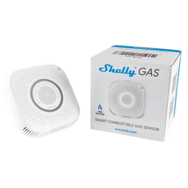 Shelly Gas LPG - LPG - Haus - 2412 - 2484 MHz - 70 dB - 50 m - Weiß
