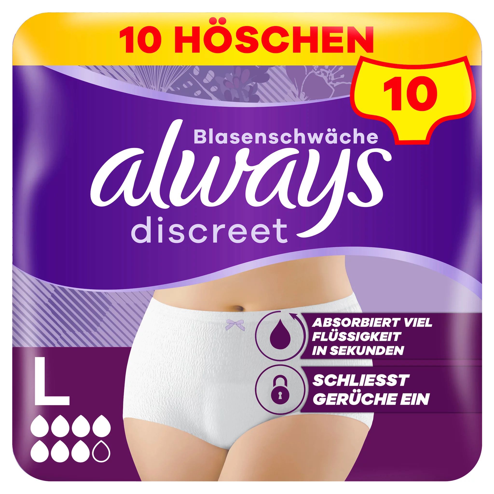 always Discreet Inkontinenz Pants Plus L 10