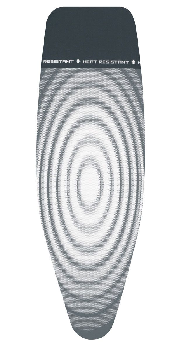 Brabantia Baumwollbezug D, 135x45cm, mit Unterlage, Titan Oval