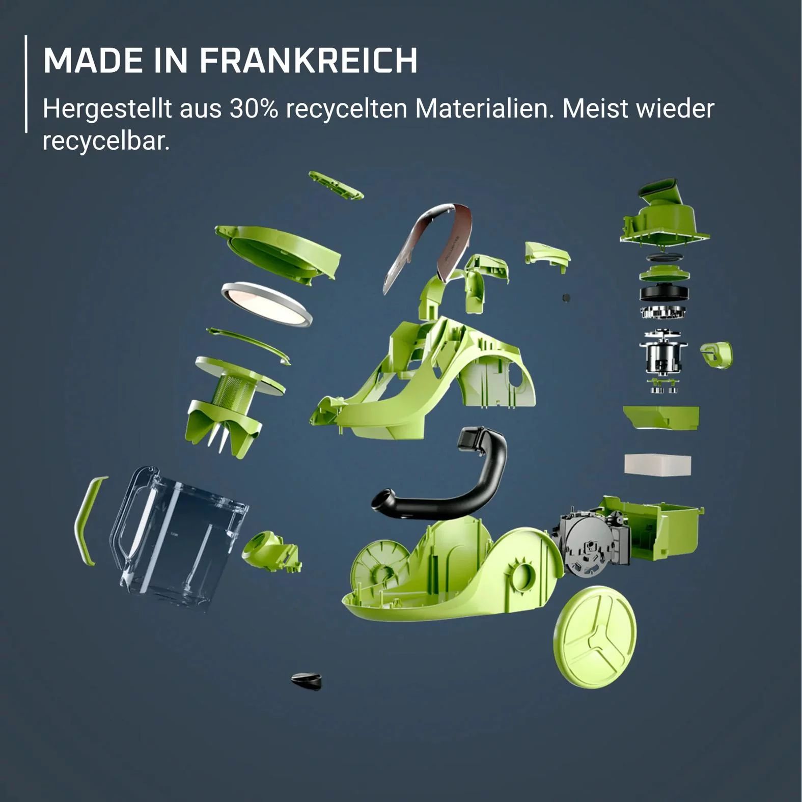 Rowenta RO7B12 Zyklon-Staubsauger Green Force Cyclonic Max  - Schwarz/Türkis