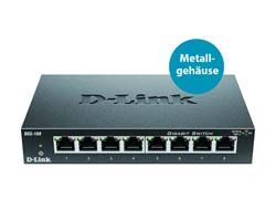 D-Link DGS 108 - Switch - unmanaged - 8 x 10/100/1000