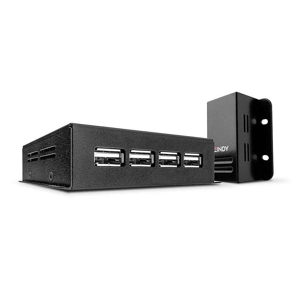 Lindy USB 2.0 4 Port CAT.5/6 Extender With Power Over CAT.5/6