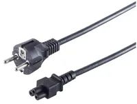 S/CONN maximum connectivity Schutzkontaktstecker 3-polig Buchse C5 schwarz - Zubehör Stromversorgung