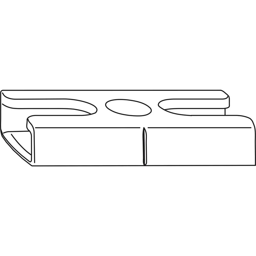 WINKHAUS Schließblech SBA.H.9-18, Standard, Eurofalz 12/18-9V, Zink silber