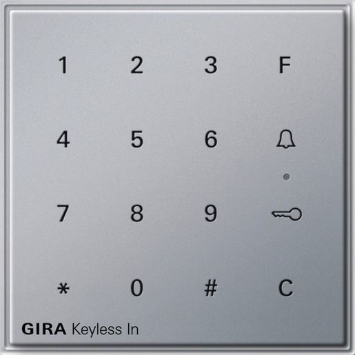 Gira KEYLESS IN CODETASTATUR ALU / GIRA 260565 ALU TX 44 260565