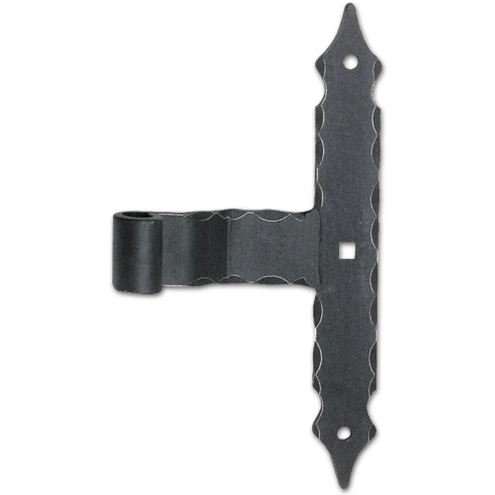 Schösswender Kreuzband ohne Kegel, 300 x 40 x 6 mm, Schmiedeeisen verzinkt geschwärzt