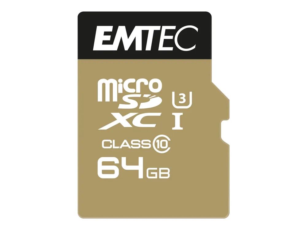 EMTEC SpeedIN' - Flash-Speicherkarte (microSDXC-an-SD-Adapter inbegriffen)