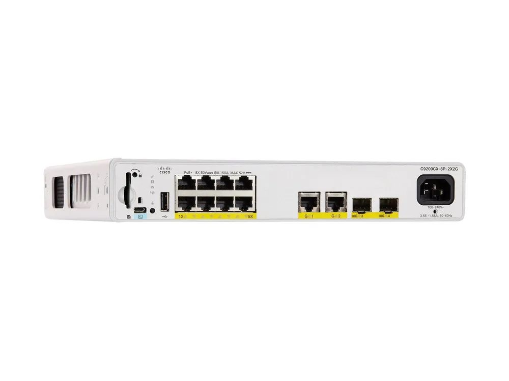 Cisco Catalyst 9200CX - Network Advantage - Switch - kompakt - L3 - managed - 8 x 10/100/1000 (PoE+)