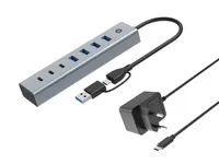 Conceptronic HUBBIES20GP USB 3.0 Hub with Power Adapter