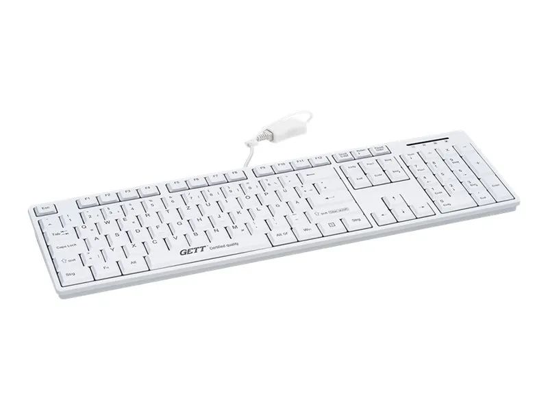 GETT CleanType Easy Basic TKL-105-GCQ-IP68-KGEH-WHITE-USB-CH