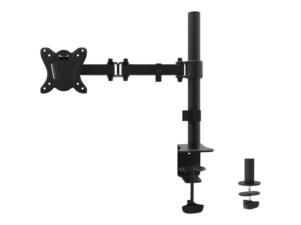 Equip Monitor Desk Mount Bracket - Befestigungskit - für Monitor - Kunststoff, Aluminium, Stahl - pulverbeschichtet schwarz - Bildschirmgröße: 33-68.6 cm (13"-27")