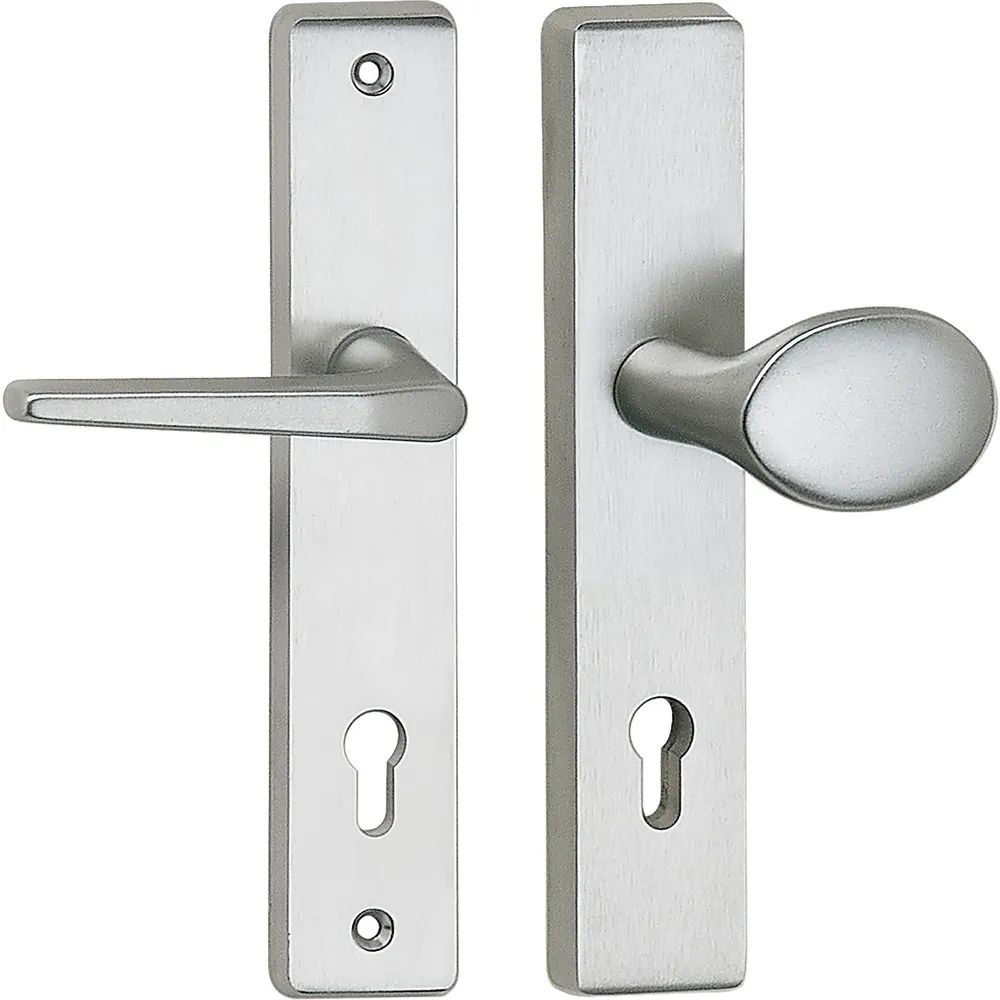Marchesi SH-Wechselgarnitur RIVA Knopf gekr., ohne Kzs., silber, 50 x 247 x 15