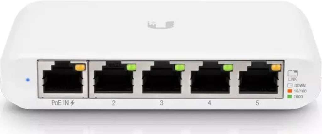 Ubiquiti UniFi Switch USW Flex Mini - Switch - Smart - 4 x 10/100/1000 + 1 x 10/100/1000 (PoE+)