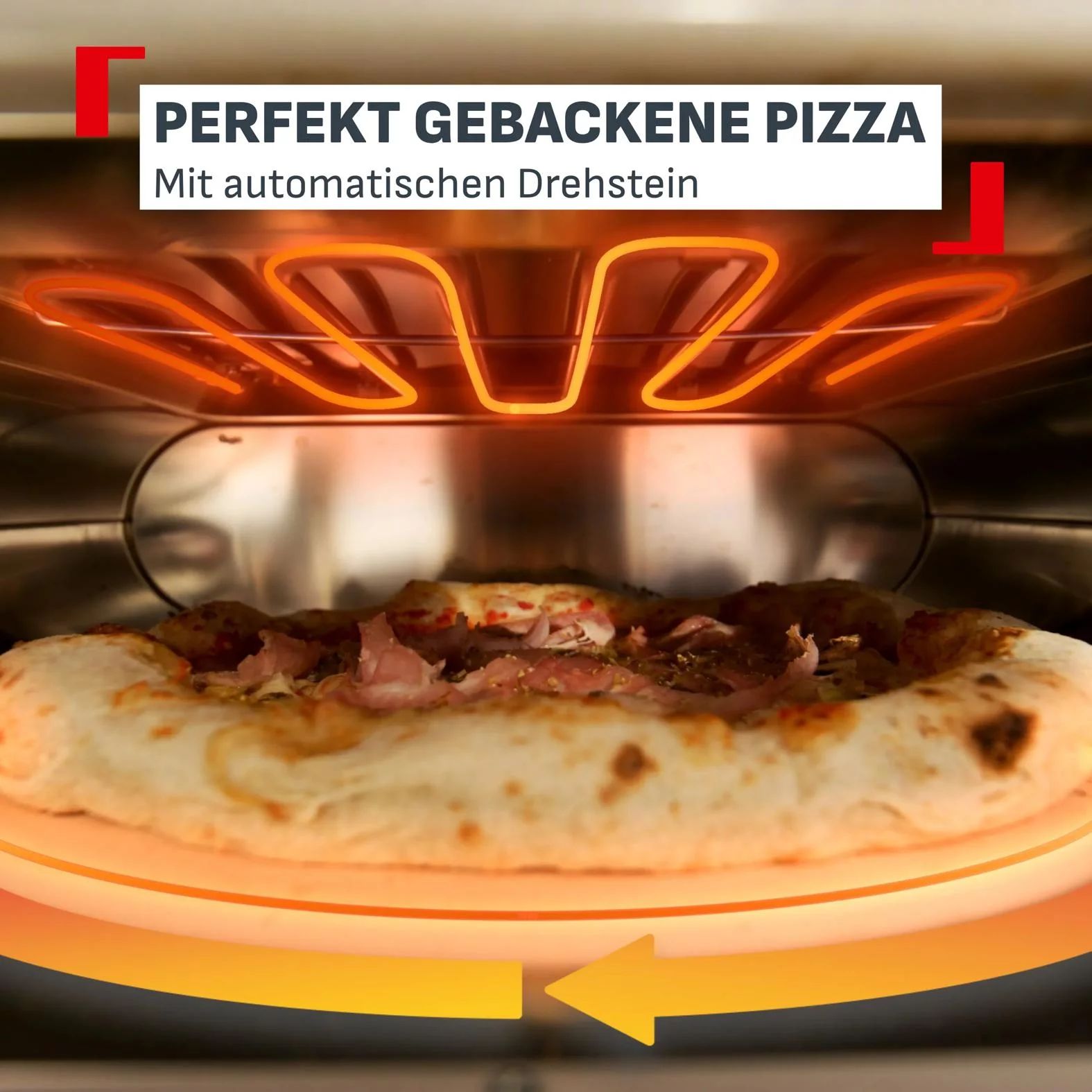 Tefal JM600T Pizza Pronto - bis zu 400 °C