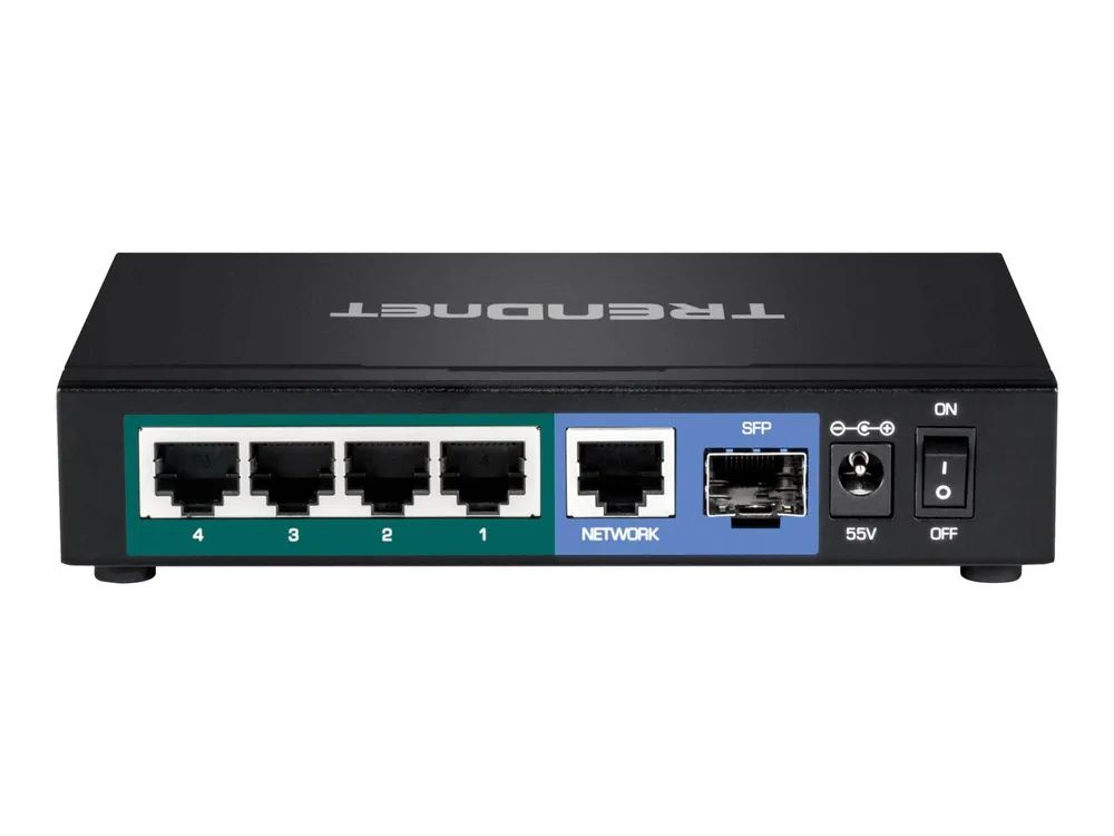 TRENDnet TPE TG611 - Switch - 4 x 10/100/1000 (PoE+)